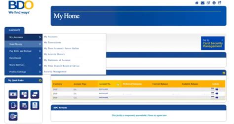 BDO ONLINE BANKING PROCESS: BALANCE TRANSFER.